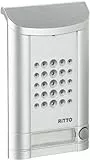 Schneider Electric Ritto Türstation, Minivox, Audio für 1-Familienhaus, Ersatzteil, Gegensprechanlage mit Beleuchtung und Klingeltaste, Außeneinheit, weiss alu, Artikelnummer 1271937