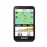 iGPSPORT BiNavi Fahrradcomputer Kabellos, 3,5'' Touch Screen Musiksteuerung Gruppenfahrten Bluetooth ANT+ GPS Fahrrad Navi