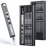 JOREST Mini Elektro Schraubendreher Set, 38 in 1Magnetische Präzisions Schraubendreher Kit, Reparatur-Werkzeugsatz für iPhones, Laptops, Drohnen; Geschenke für Männer;Geburtstagsgeschenk für den Vater
