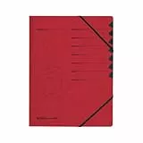 herlitz Ordnungsmappe Quality, A4, rot, 7 Register, Eckspanner Gummizug, 1 Stück