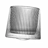 VINTORKY Rotierendes Whiskeyglas Whisky Tumbler Mit Geriffelter Oberfläche Kippsicheres Trinkglas Für Bourbon Cocktails Bar Party Vergrößernder Boden Für Stilvolles Genusserlebnis