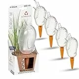 Scheurich 4er-Set Bewässerungskugel 220ml Transparent Wasserspender Bördy M (Klar) Wasserspeicher