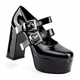 LAMODA Damen My Collection Court Shoe, Black Patent, 38 EU