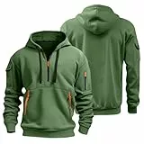 Hoodie Herren Oversize Winter Dicke Kapuzenpulli Casual Sweatshirt Hip Hop Outdoor Kapuzenpullover Personalisierte Hoodie Langarm Pullover mit Taschen Kordelzug 2024 Winter Pulli(Mint Green,L)