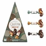 GuyLian Temptations Weihnachtsbaum 125g – Festliche Geschenkbox in Tannenbaumform mit 12 Belgischen Pralinen, 6-fach sortiert – Fairtrade-zertifiziert – Premium Genuss zu Weihnachten