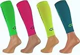 SPORT KOMPRESSIONS-TUBES under pressure mittlere bis starke Kompression High Performance Lauf-Tubes (neon pink, XL (Wadenumfang: 40-44cm))