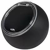 APS Servierset Moon - 2-teiliges Set: 1 Melamin-Schale (Ø 19cm) + 1 klappbarer Deckel mit Silikondichtung, Schwarz