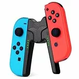 OFFCUP Ladegriff für Nintendo Switch OLED Joy Con, V-förmiger Gaming Controller mit Halterung - Tragbarer Halter für Joy Con