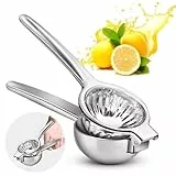 STASARA Zitronenpresse Limettenpresse Zitruspresse Edelstahl – Orangenpresse für Zitronen, Citrus Presse, Manuelle Zitronensaftpresse für Bar, Küche - Lemon Squeezer Spülmaschinenfest