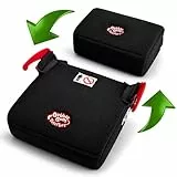 BubbleBum Teleport Reise Kindersitz, i-Size R129 Sitzerhöhung Auto Kinder, Stabile Kindersitzerhöhung für Kinder 125-150cm, Faltbar Tragbar, Faltet 60% Kleiner, Kindersitze 5-12 Jahre Alt - Schwarz
