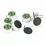 sourcing map 8 Stück 2 Pins Löten Elektret Kondensator mikrofon Pick-up 6mm x 2.7mm de