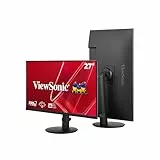 ViewSonic VA2708-HDJ Monitor 27 Zoll Full HD, 100Hz, 1ms MPRT, IPS, 99% sRGB, Höhenverstellbar, HDR10, HDMI, VGA, DP, Flimmerfrei, 2 Jahre Garantie
