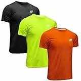 MEETWEE Sportshirt Herren, Laufshirt Kurzarm Mesh Funktionsshirt Atmungsaktiv Schnelltrocknend Sports Gym Shirt Trainingsshirt für Männer Sommer