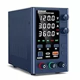 NANKADF Labornetzgerät 0-120V0-3A DC geregeltes Netzteil mit Datenspeicher Variables Schaltnetzteil Hochpräzise LED-Anzeige Labornetzteil mit 5V/3,6A USB-Anschluss