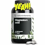Magnesium - 365 Kapseln (Jahresvorrat) - 667mg, davon 400mg elementares Magnesium pro Kapsel - Laborgeprüft, hochdosiert, vegan