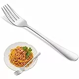 Edelstahl Gabeln 12er Set Silber, Gabel Set 20,5 cm, Besteck Gabeln Spiegelpoliert, Essgabeln Edelstahl Rostfrei, Tafelgabeln für Küche Restaurant Party
