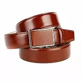 Anthoni Crown Herren Ledergürtel Cognac mit Automatikschließe Modell 37114 (105)