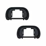 (2 Pack) JJC Augenmuschel für Sony Alpha A7 A7II A7III A7R A7RII A7RIII A7RIV A7S A7SII A9 A9II A58 A99II Ersetzt Sony FDA-EP18 - Schwarz