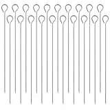 20cm Grillspieße Schaschlikspieße Edelstahl 20 Stk Kebab Grill Spieße Fleischspieße Edelstahl Grillspieß Metallspieße Grill für Fleisch