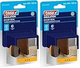 tesa moll UNIVERSAL Tür-zu-Boden Schaum (Packung mit 2 Stück, Weiß, Schaumstoff, Türdichtung, Türdichtungsband)