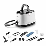 Di4 Dampfreiniger Brumo Max 2000W, 4 Bar Druck, 1,5L Tankkapazität, Einsatzbereit in 6 Minuten, 13 Zubehörteile zur Chemikalienfreien Reinigung und Desinfektion, Tiefenreinigung