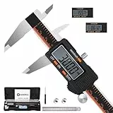 HARDELL Messschieber Digital 150mm – Digitale Schieblehre aus Edelstahl, spritzwassergeschützt & staubdicht, mit LCD, mm/Zoll-Umwandlung & Nullstellfunktion, inkl, Ideal für Werkstatt, 3D-Druck & Kfz