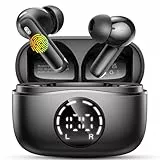 chalvh J66 Bluetooth 5.4 In Ear Kopfhörer mit 4 ENC Noise Cancelling Mikrofon Earbuds, 48H Spielzeit, IP7 Wasserdicht für Yoga/Reisen/Arbeit 2025 Neu
