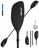 Abahub 4-teiliges Doppelpaddel 230 cm – Kajakpaddel Aluminium, zerlegbar & tragbar, perfekt für unterwegs auf Kajak & Schlauchboot, schwimmfähig