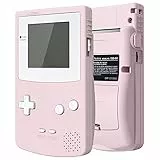 eXtremeRate IPS Ready Upgraded Case&Button für Gameboy Color, DIY-Ersatz Full Hülle Gehäuse Set für Gameboy Color gbc OSD&Reguläres IPS&Standard LCD-Pink(Ohne Konsole & Screen)