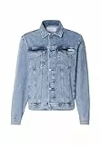 Calvin Klein Herren Jeansjacke Slim Denim Jacket Brusttaschen, Blau (Denim Light), XS