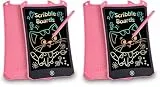 Spielzeug ab 2 3 4 5 6 7 8 Jahre,PINKCAT Beschäftigung Autofahrt Kinder Maltafel Zaubertafel 8,5 Zoll Mitgebsel Kindergeburtstag Reisespiel Activity Spiel Wassermalbuch Mädchen (Packung mit 2)