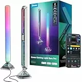 Govee Gaming Light Bars Pro, verbesserte 16-Zoll Smart LED Gaming Lichtleisten mit dreiseitiger RGBIC Beleuchtung und WLAN für PC, Monitor, 60+ Szenenmodi, funktioniert mit Alexa und Google Home