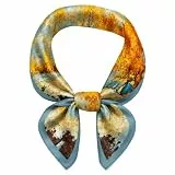 prinfantasy Damen Scarf Schal Seide Gefühl Frauen Elegant Bandana Leicht Schals Tücher Stolen Ladie Geschenk Kopftücher M070068