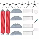 Loveco Zubehör Ersatz Kompatibel für Roborock S7 S7 Plus S7 MaxV S7 MaxV Ultra S7 Pro Ultra Roboter Staubsauger,2 Hauptbürste, 4 Filter,6 Seitenbürsten,4 Mopptüchern, 1 Bürstenreinigungswerkzeug