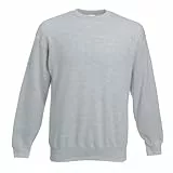 Fruit of the Loom - Set-In Sweatshirt - Heather Grey - Größe: L