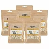 Dogs'n Tiger Adult Katzen Snacks Mmmh mmmh Huhn, 99% gefriergetrocknetes Filet in zerhackten Würfeln– ohne Zucker, Getreide & künstliche Aromen, 5x 30g