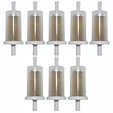 AUMEL 695666 Kraftstofffiltersatz 8-tlg. Für 845125 691035 5065 5065D 5065K 493629 MTD Craftsman Cub Cadet Troy Bilt Rasenmäher-Traktor.