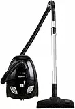 Amazon Basics – Staubsauger mit Beutel, leistungsstark, kompakt und leicht, für Hart- und Teppichböden, HEPA-Filter, 700 W, 1,5 l, EU, Schwarz