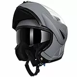 Westt Klapphelm Motorradhelm ECE-R 22.06 Zertifiziert Integralhelm für Damen und Herren Jethelm mit Kinnschutz Scooter Roller Moped Helm mit Sonnenblende und Visier