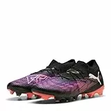 PUMA Unisex Future 8 Match FG/AG Fussballschuh, Black White-Glowing RED, 41 EU