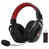 Redragon H510 PRO 3-Modus RGB-Gaming-Headset – 7.1 Surround Sound – 53-mm-Audio-Treiber in Memory Foam-Ohrpolstern mit Stoffbezug – Kopfhörer für mehrere Plattformen – Stromversorgung über USB