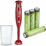 Theo Klein Bosch Stabmixer, mit Messbecher, 3+ Jahre, & AAA Akkus Amazon Basics 4 Stück, 850mAh