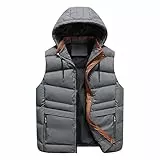 KONG JIMFAN Winter Outdoor Zubehoer Steppjacke Herren Leichte Weste Für Herren Weseary Sommerweste Herren Leicht Jacken Sweat Weste Westen Schnellverschluss Taktische Weste