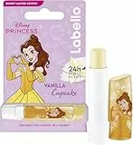 Labello Vanilla Cupcake Limited Disney Princess Edition, duftender Lippenpflegestift mit süßem Vanillearoma, pflegender Lippenbalsam für Kinder ab 3 Jahren (4,8 g)