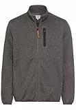 camel active Herren Fleecejacke mit Reißverschluss Grau, Menswear-XXL