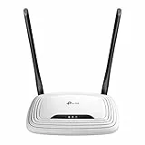TP-Link TL-WR841N N300 WLAN Router, 300Mbit/s-WLAN, Nur 2,4 GHz, unterstützt Keine DSL-Funktion, empfohlen für Wohnungen mit 1-2 Zimmern