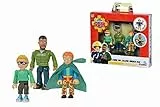 Simba 109251091 - Feuerwehrmann Sam Superhelden Figurenset, Polizist Malcom, Norman und James, voll beweglich, 7,5cm