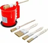 BGS Diy 76500 | Flach- / Ring-Pinsel-Satz | mit Farbbecher | 6-tlg.