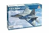 Italeri 2822 1:48 US F-22A Raptor - Modellbau, Bausatz, Standmodellbau, Basteln, Hobby, Kleben, Plastikbausatz, detailgetreu, Grau