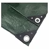 NOOR Abdeckplane wasserdicht „Easy“ 4x6m 90g/m², UV-stabilisiert, beidseitig beschichtet, Gewebeplane für Schutz vor Witterung, Garten Camping & Outdoor, Grün